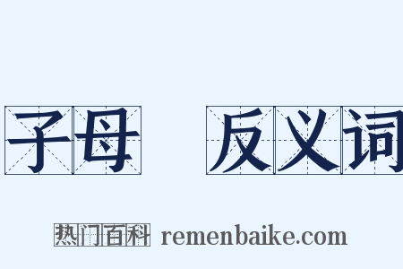 子母彈反义词是什么意思的图片